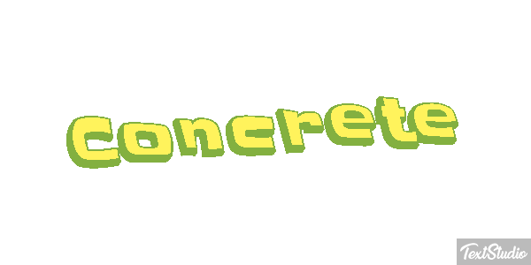 Concrete Текстовый эффект