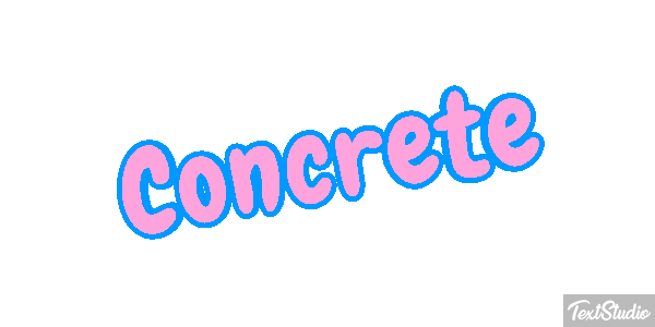 Concrete Текстовый эффект