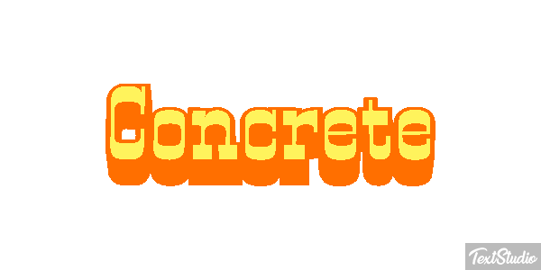 Concrete Текстовый эффект