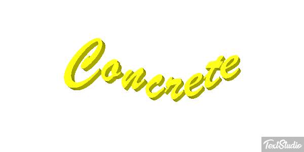 Concrete Текстовый эффект