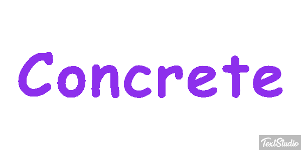 Concrete Текстовый эффект