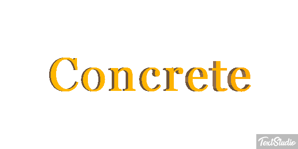 Concrete Текстовый эффект