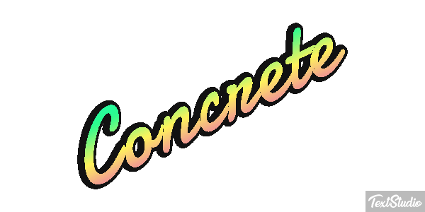 Concrete Текстовый эффект