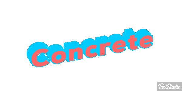 Concrete Текстовый эффект