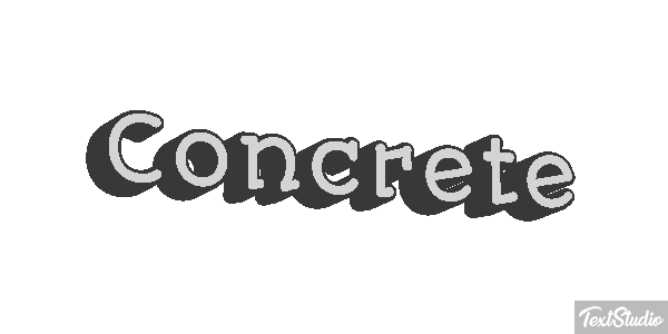 Concrete Текстовый эффект