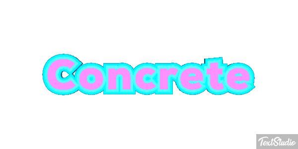 Concrete Текстовый эффект