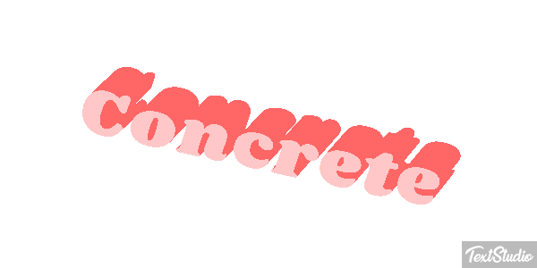 Concrete Текстовый эффект