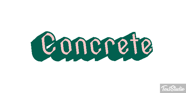 Concrete Текстовый эффект