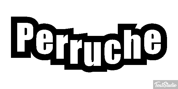 Perruche Effetto testo