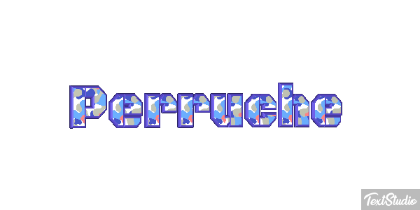 Perruche Effetto testo