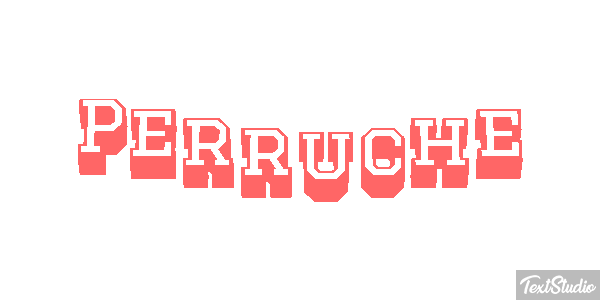 Perruche Effetto testo