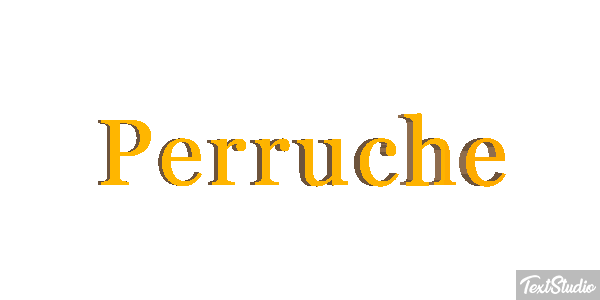 Perruche Effetto testo