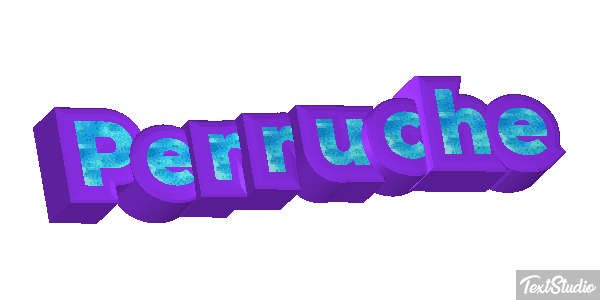 Perruche Effetto testo