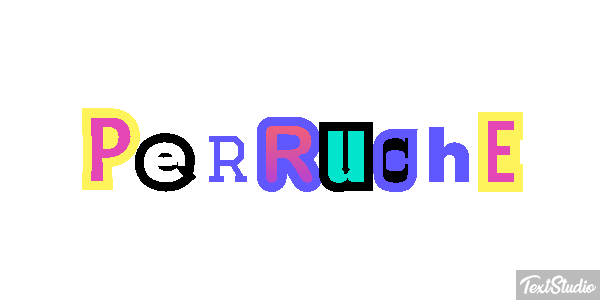 Perruche Effetto testo