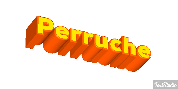 Perruche Effetto testo