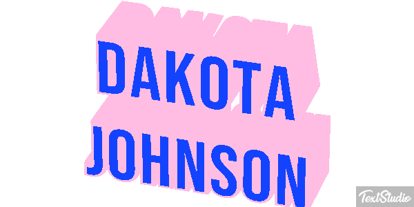 Dakota Johnson Efeito do texto