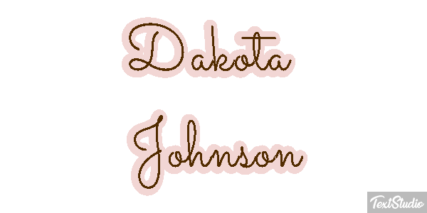 Dakota Johnson Efeito do texto