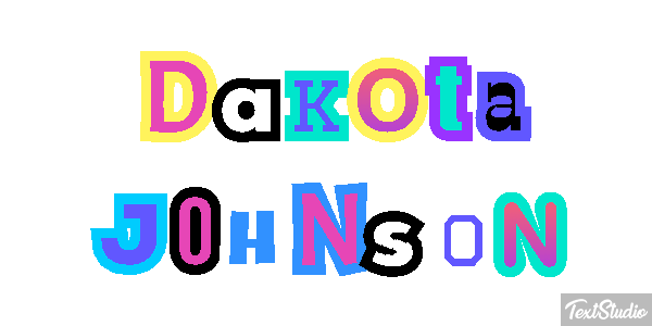 Dakota Johnson Efeito do texto