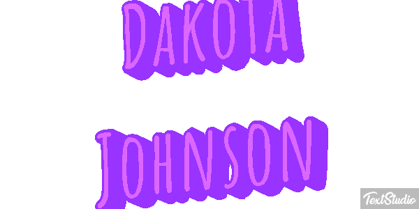 Dakota Johnson Efeito do texto