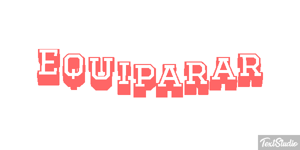 Equiparar Текстовый эффект