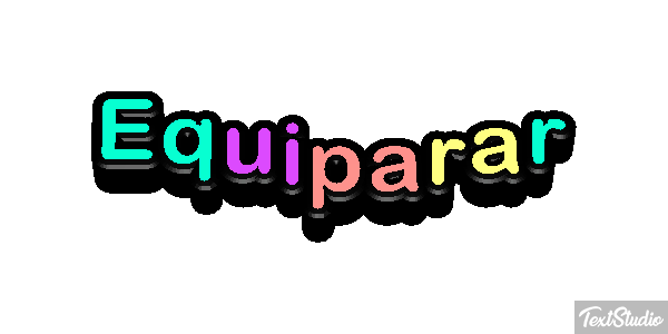 Equiparar Текстовый эффект