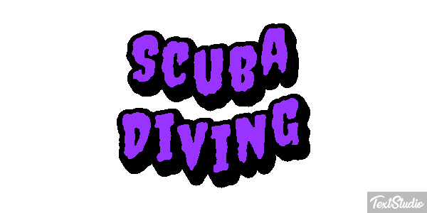 Scuba Diving Efecto de texto