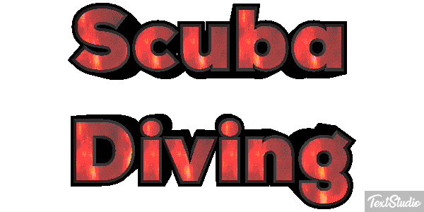 Scuba Diving Efecto de texto