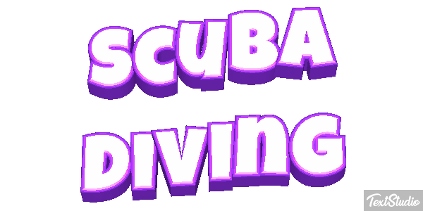 Scuba Diving Efecto de texto