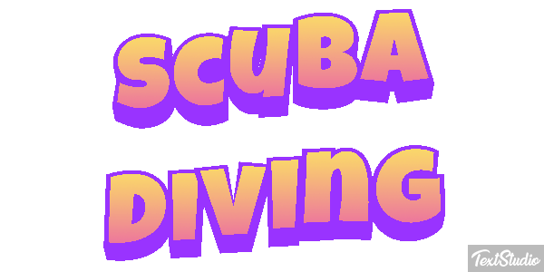 Scuba Diving Efecto de texto