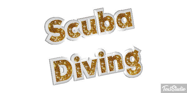 Scuba Diving Efecto de texto