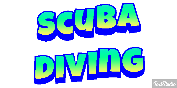 Scuba Diving Efecto de texto