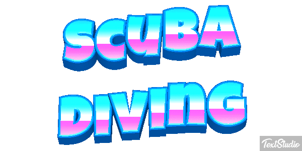 Scuba Diving Efecto de texto
