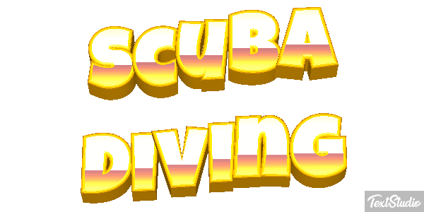 Scuba Diving Efecto de texto