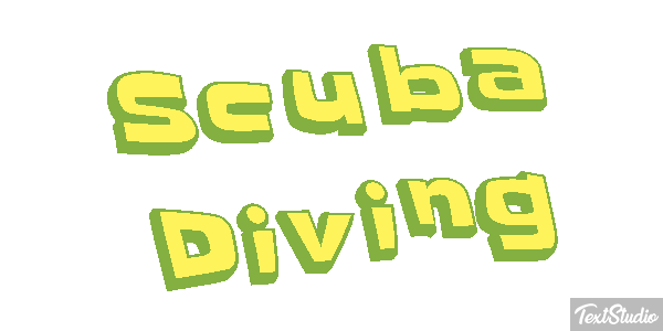 Scuba Diving Efecto de texto