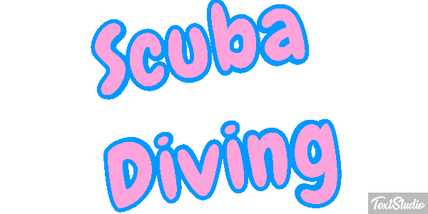 Scuba Diving Efecto de texto