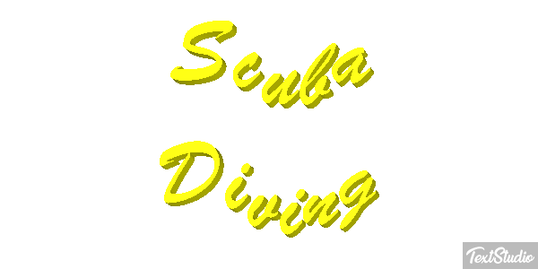 Scuba Diving Efecto de texto