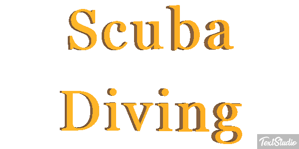 Scuba Diving Efecto de texto