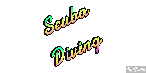 Scuba Diving Efecto de texto
