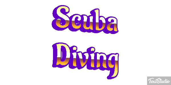 Scuba Diving Efecto de texto