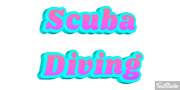Scuba Diving Efecto de texto