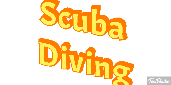 Scuba Diving Efecto de texto