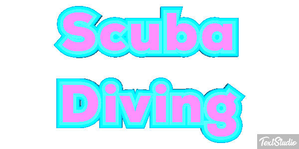 Scuba Diving Efecto de texto