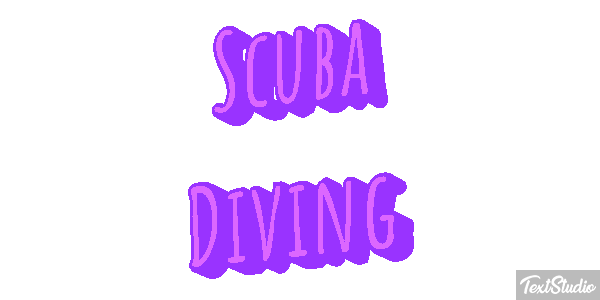 Scuba Diving Efecto de texto