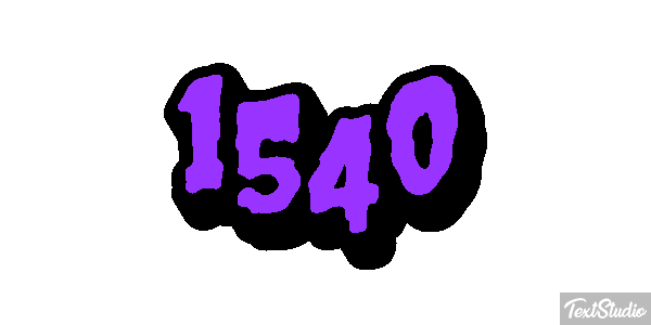 1540 Tekst effect