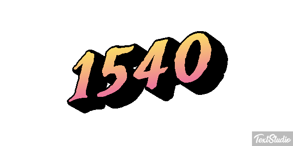 1540 Tekst effect