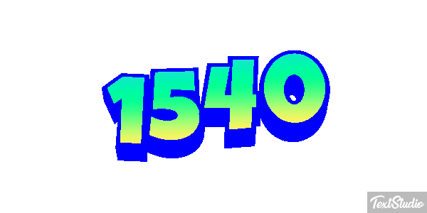 1540 Tekst effect