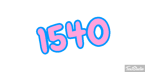 1540 Tekst effect