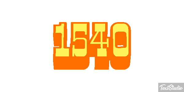 1540 Tekst effect