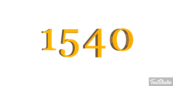 1540 Tekst effect