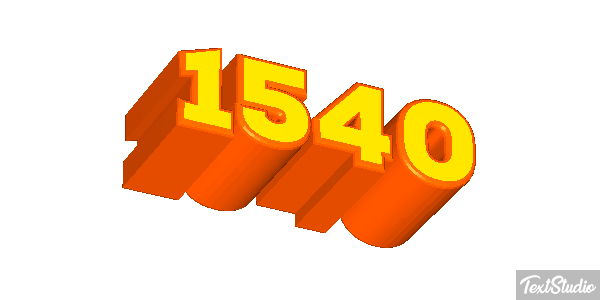 1540 Tekst effect